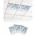 thumbnail image 1 of Fluorescent Light Covers for Ceiling Lights 3 Pack, Blue Eucalyptus Leaves Magnetic Ceiling Light Covers 2x4ft for Classroom Office School, Watercolor Botanical Weeping Drop Ceiling Light Shade, 1 of 7