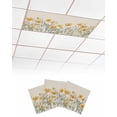 thumbnail image 1 of Fluorescent Light Covers for Ceiling Lights 3 Pack, Yellow Spring Floral Magnetic Ceiling Light Covers 2x4ft for Classroom Office School, Watercolor Farmhouse Botanical Drop Ceiling Light Shade, 1 of 7