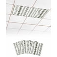 thumbnail image 1 of Fluorescent Light Covers for Ceiling Lights 4 Pack, Dark Sage Green Botanical Magnetic Classroom Light Covers 4x2 Feet, Summer Botanical Leaf Vertical Stripes Fluorescent Ceiling Filters for Office, 1 of 7