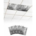 thumbnail image 1 of Fluorescent Light Covers for Ceiling Lights 4 Pack, Grey Magnetic Ceiling Light Covers 2x4 Feet for Classroom Office School, Modern Oil Painting Art Forest Overhead Drop Ceiling Light Shade, 1 of 7
