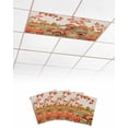 thumbnail image 1 of Fluorescent Light Covers for Ceiling Lights 4 Pack, Orange Truck Fall Magnetic Ceiling Light Covers 2x4ft for Classroom Office School, Autumn Floral Pumpkins Harvest Overhead Drop Ceiling Light Shade, 1 of 7