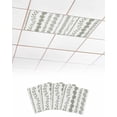 thumbnail image 1 of Fluorescent Light Covers for Ceiling Lights 4 Pack, Sage Green Botanical Magnetic Classroom Light Covers 4x2 Feet, Summer Botanical Leaf Vertical Stripes Fluorescent Ceiling Filters for Office, 1 of 7