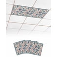thumbnail image 1 of Fluorescent Light Covers for Ceiling Lights 4 Pack, Teal Blue Red Ethnic Magnetic Ceiling Light Covers 2x4ft for Classroom Office School, Boho Modern Geometric Abstract Art Drop Ceiling Light Shade, 1 of 7