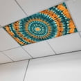 thumbnail image 1 of Fluorescent Light Covers for Ceiling Lights Classroom, Abstract Ethnic Tie Dye Magnetic Ceiling Light Cover Filter for School,Office, 2X4 FT, Pack of 1, Explosion Teal Brown, 1 of 9