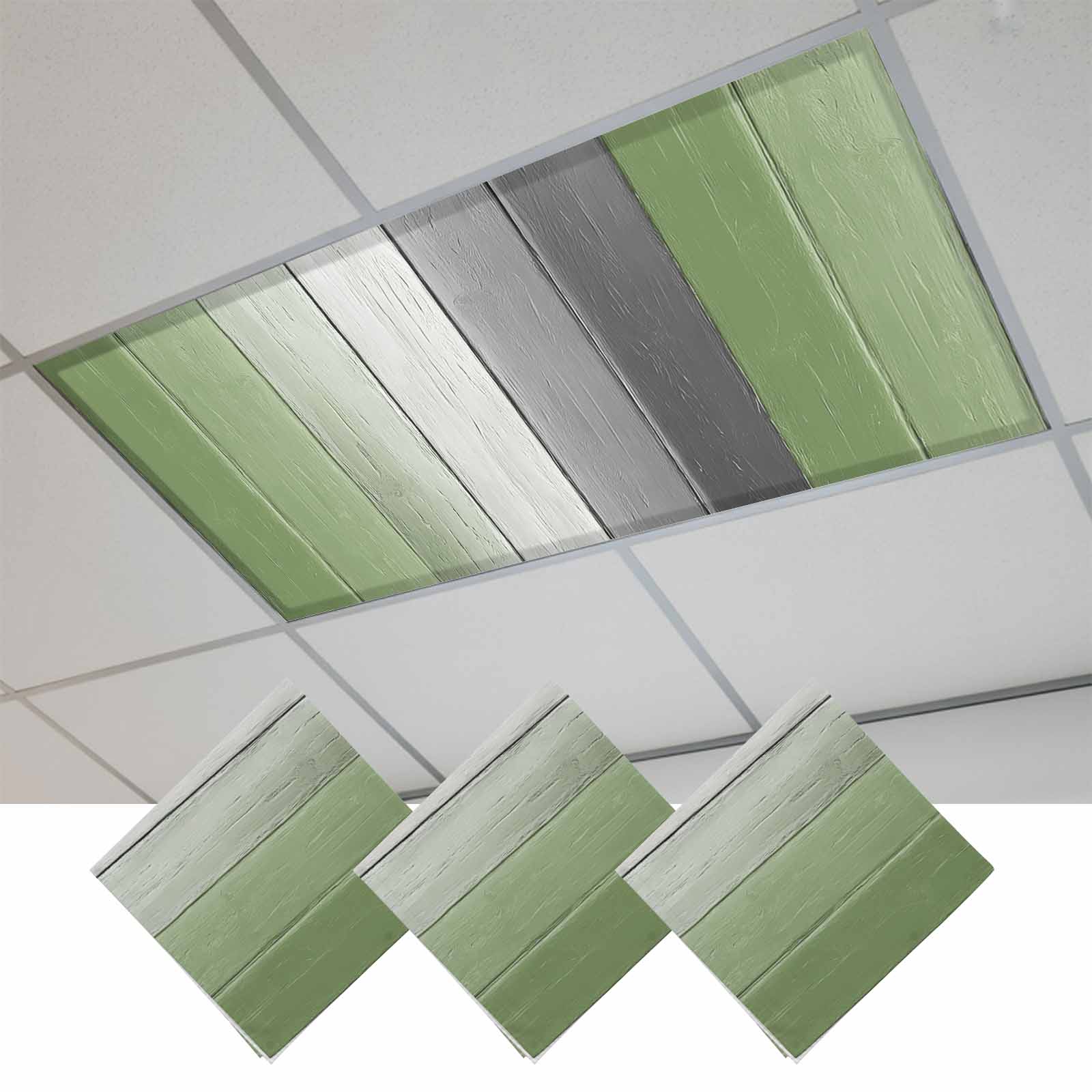 Fluorescent Light Covers for Ceiling Lights Classroom, Farmhouse Rustic ...