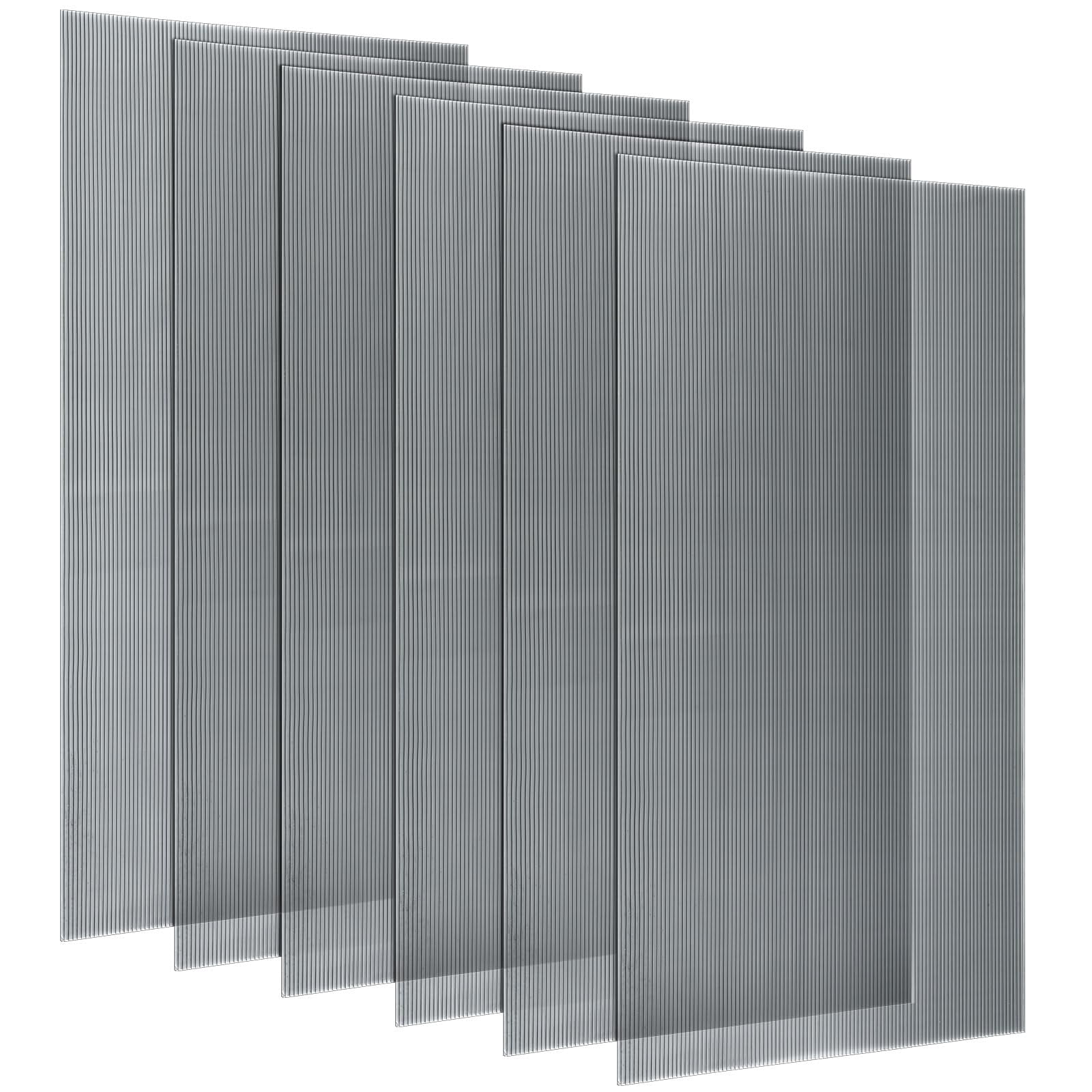 Fluorescent Light Diffuser Panels Clear Black 6 Pack For 2x4ft Drop ...