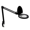 thumbnail image 1 of Fluorescent Magnifier Lamp With 3D Lens, Reach, Comes With Table Clamp-Finish:Black, 1 of 2
