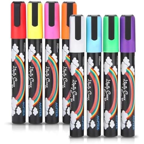 Fluorescent Marker Pen 8 Colors/set for LED Writing Menu Board