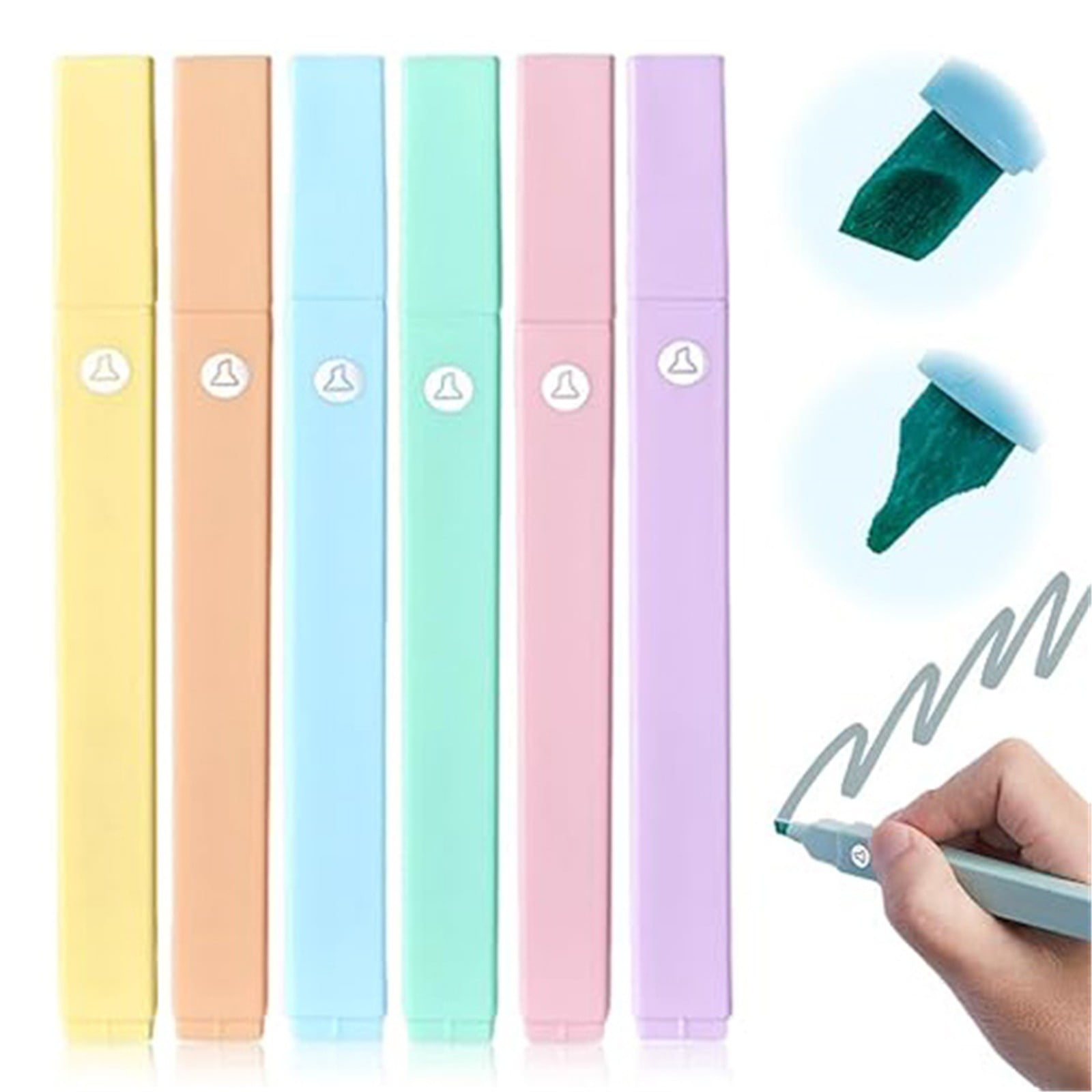 Fluorescent Note Taking Pen Office Pens, 1 And 6 Markers Pen, Multi ...