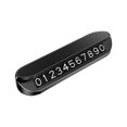 thumbnail image 1 of Fluorescent Number Plate Car Parking Number Plate Night Luminous Dashboard Mount Universal Auto Temporary Phone Number Sign Car Interior Accessories Black, 1 of 8