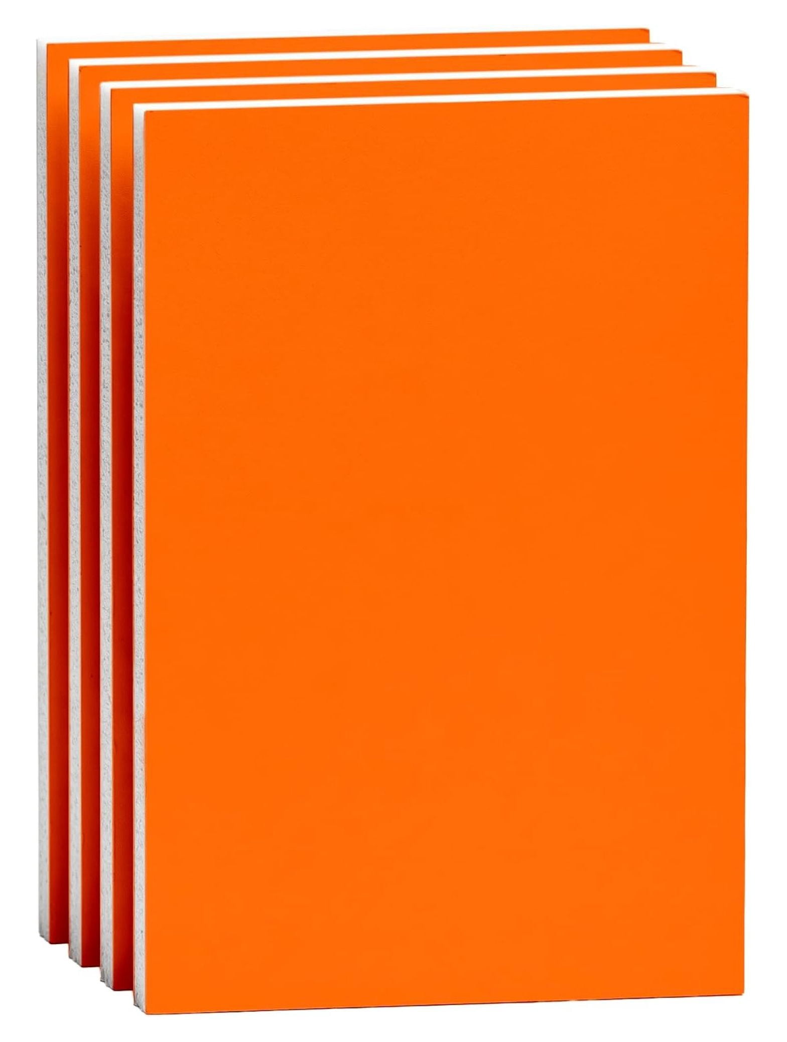 Fluorescent Orange Foam Board 20x30 in 4 Pack, 3/16 Inch Lightweight ...