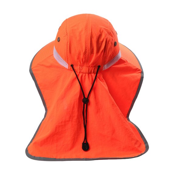 Fluorescent Outdoor Fishing Hat Sun Protective Fisherman Hat With Wide Brims And Neck Shield For Hiking And Fishing