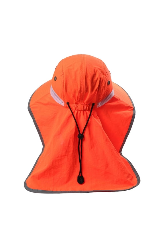 Fluorescent Outdoor Fishing Hat Sun Protective Fisherman Hat With Wide Brims And Neck Shield For Hiking And Fishing