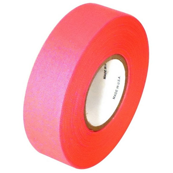 Fluorescent Pink Cloth Hockey Stick Tape 1 inch x 20 yards