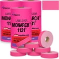 thumbnail image 1 of Pricing Labels for Monarch 1131 Fluorescent Pink - 60,000 labels w/ 24 Rolls Value Pack, 3 Sleeves - Made in USA, 1 of 7