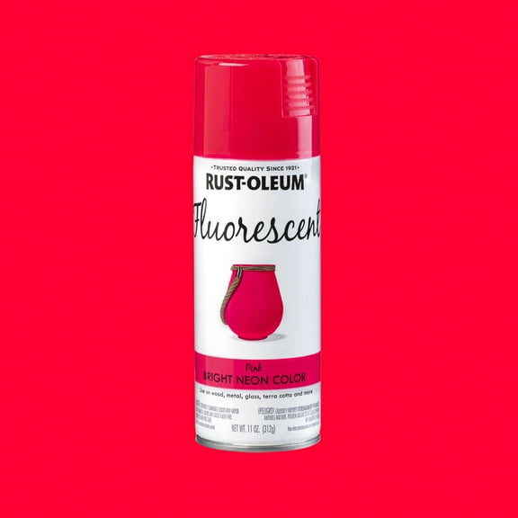 Fluorescent Pink, Rust-Oleum Specialty Flat Spray Paint- 11 oz