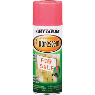 Fluorescent Pink, Rust-Oleum Specialty Flat Spray Paint-1959830, 11 oz