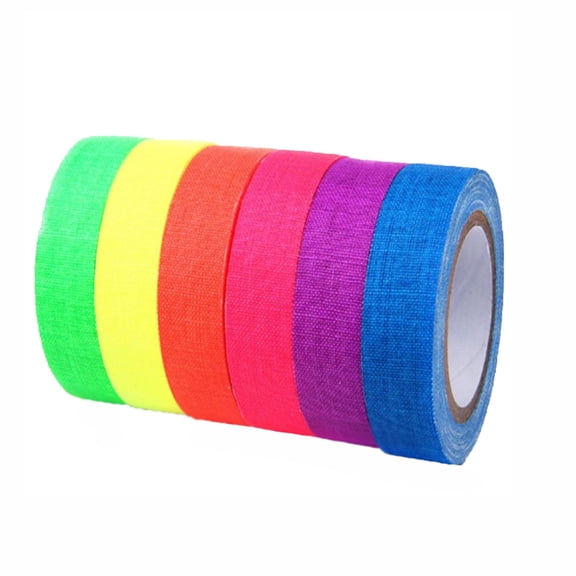 Fluorescent Tape Stage Night Light Glow Tape Film KTV Acrylic Tape for down Jacket Curtain Rod for Wall Wash Board for Hand Washing Wall Paper Glue Metal Sheets for Crafting Hat Wash Wrap Organizer