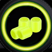 Fluorescent Tire Valve Caps – Glow in The Dark Universal Caps for Car, Truck, SUV, Motorcycle, Bike