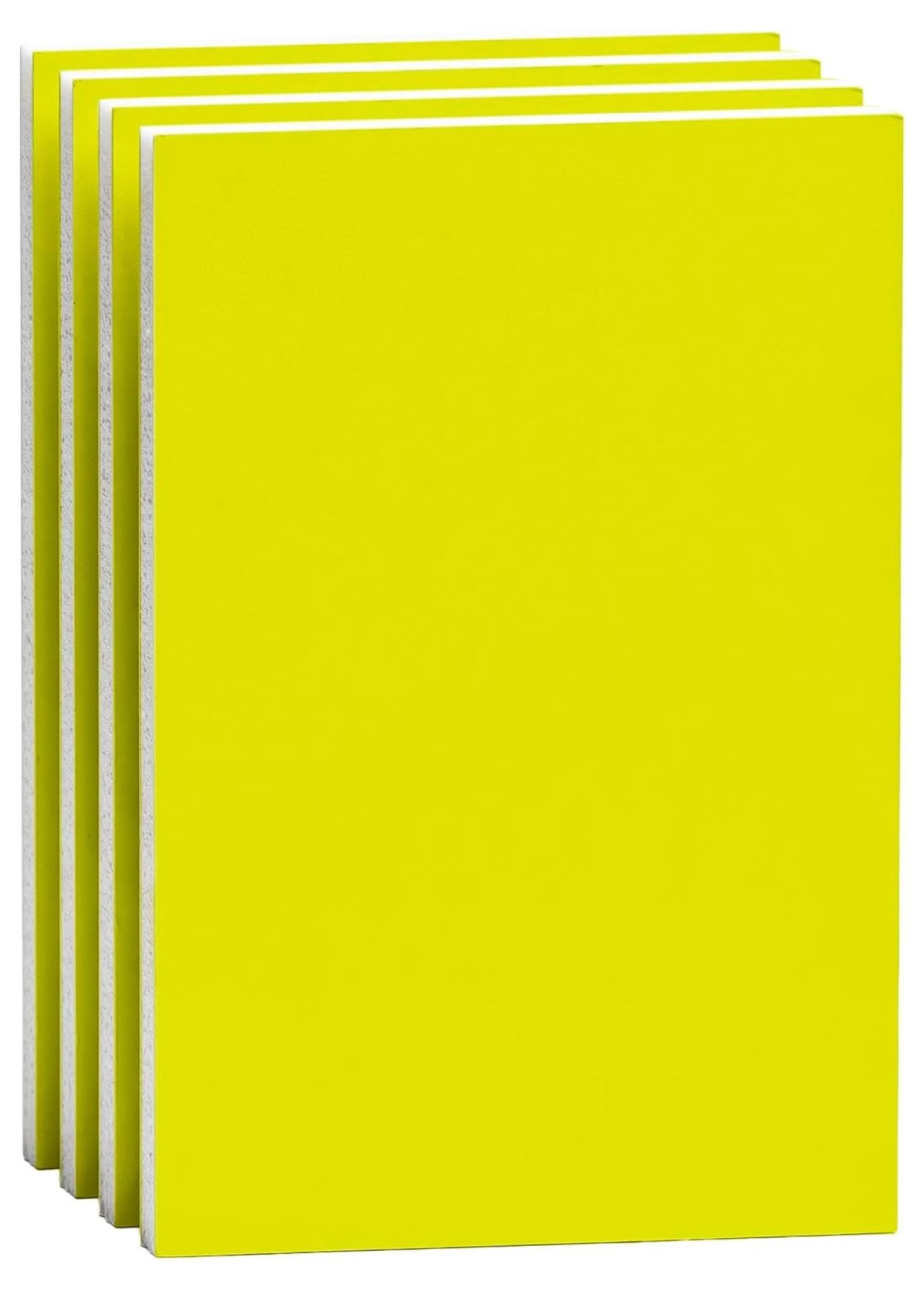Fluorescent Yellow Foam Board 20x30 Inch 3/16 Inch Thick 4 Pack School ...