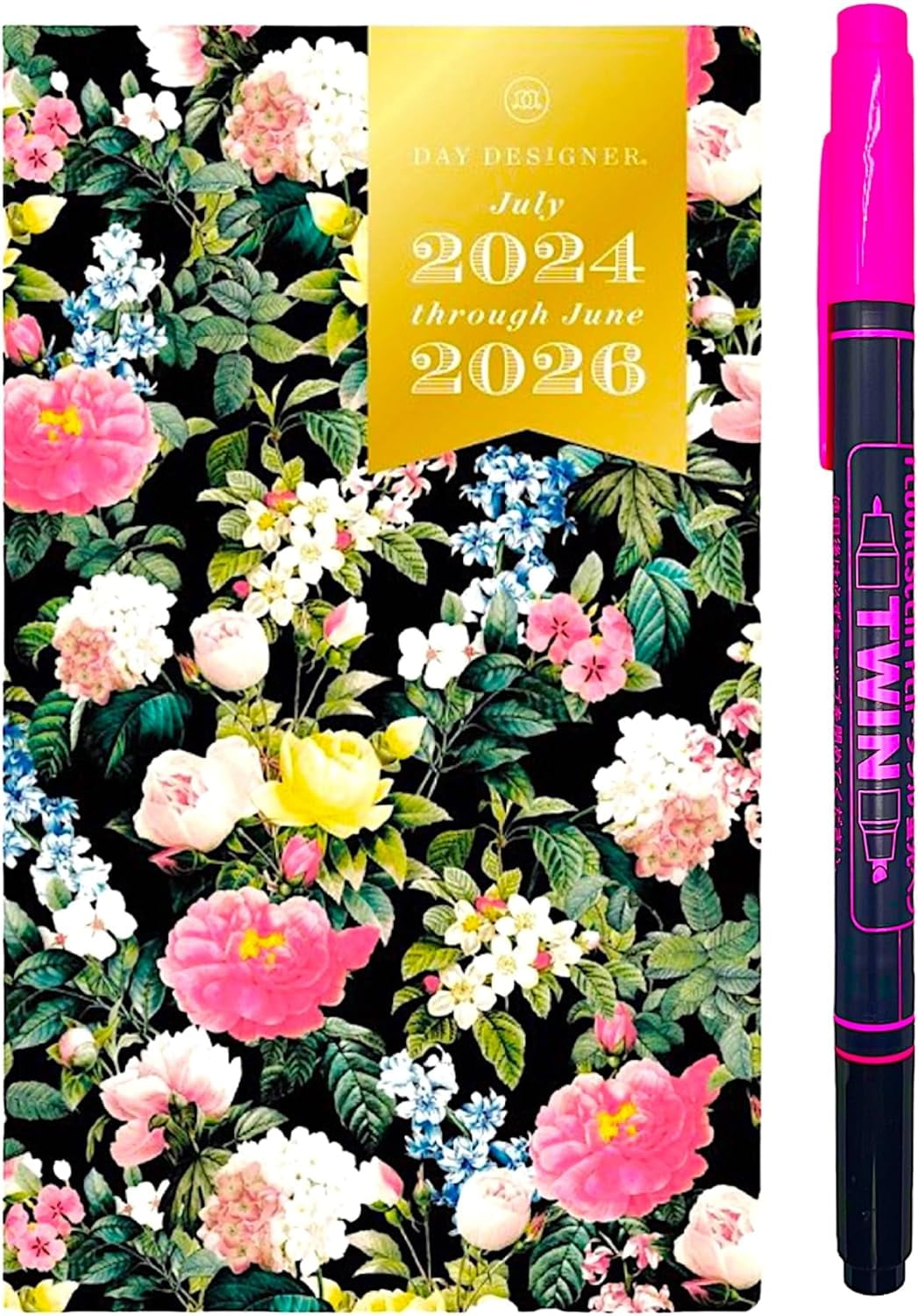 Fluorescentl Pen And 20242026 Day Designer For Blue Sky Monthly
