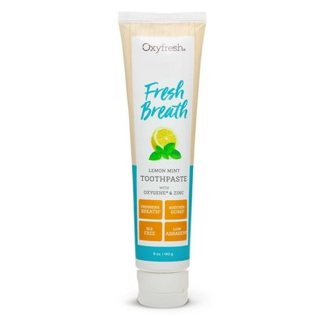Fluoride-Free Fresh Breath Lemon Mint Toothpaste | 24 Hr Protection