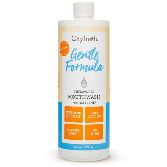 Oxyfresh Fluoride-Free Gentle Formula Unflavored Fresh Breath Mouthwash