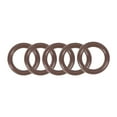 thumbnail image 1 of Fluorine Rubber O-Rings 15mm OD 10mm ID 2.5mm Width FKM Seal Gasket, Brown 5pcs, 1 of 3
