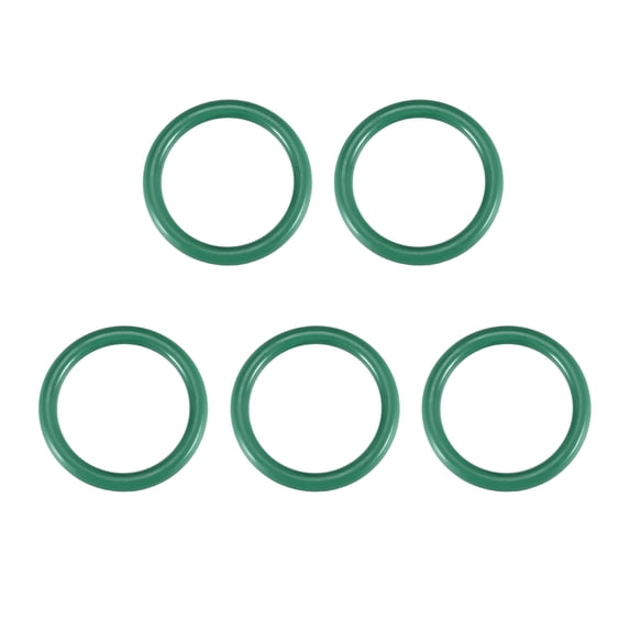 Fluorine Rubber O Rings, 29mm OD, 22mm Inner Diameter, 3.5mm Width, Seal Gasket Green 5 Pcs
