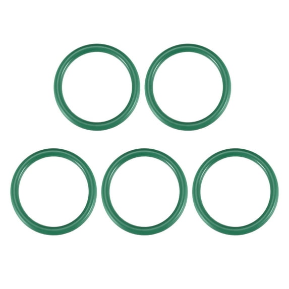 Fluorine Rubber O Rings, 35mm OD, 28.8mm Inner Diameter, 3.1mm Width, Seal Gasket Green 5 Pcs