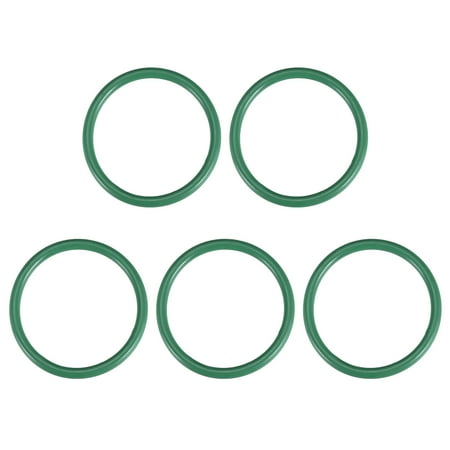 Fluorine Rubber O Rings, 42mm OD, 35mm Inner Diameter, 3.5mm Width, Seal Gasket Green 5 Pcs