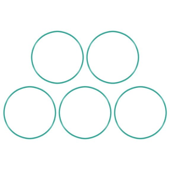 Fluorine Rubber O Rings, 76mm OD, 72.2mm Inner Diameter, 1.9mm Width, Seal Gasket Green 5 Pcs