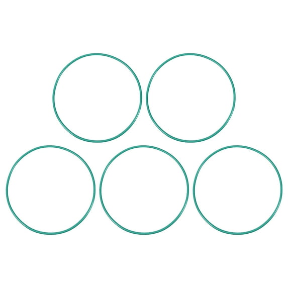 Fluorine Rubber O Rings, 77mm OD, 73.2mm Inner Diameter, 1.9mm Width, Seal Gasket Green 5 Pcs