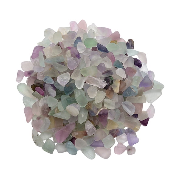Fluorite Crystal Decorative Gravel Polished Tumbled Stones for Aquarium and Planter Pot Decoration 0.2 to 0.35 Inches 3.5oz