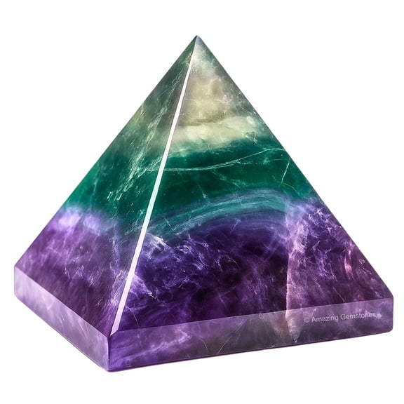 Fluorite Crystal Pyramid 1" Inch