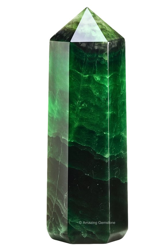 Fluorite Crystal Tower Obelisk Point (5.5" to 6" INCH)