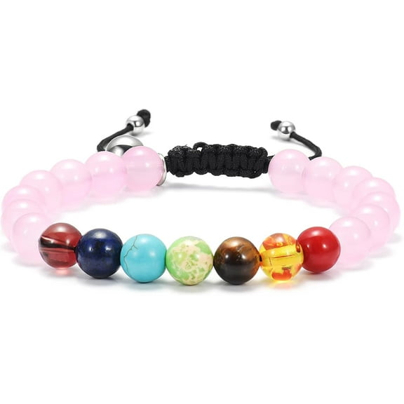 Fluorite Gemstone Urn Bracelet Cremation Bracelet for Ashes Adjustable Lava Stone Braided Rope Beads Urn Bracelet