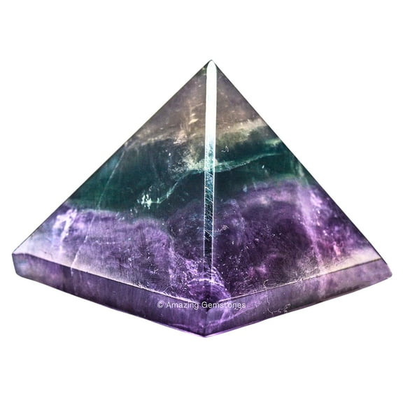 Fluorite Pyramid Crystal Healing Stones - 2" Pyramid