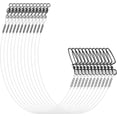 thumbnail image 1 of Fluorocarbon Fishing Leaders, 24pcs Invisible Wire Leader Line with Swivels Snap Fluorocarbon Fishing Line Connects Lures Bait or Hooks for Saltwater Freshwater, 1 of 7