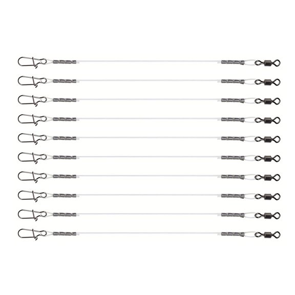 Fluorocarbon Leader, Fluorocarbon Fishing Leader with Swivels, Fluorocarbon Leader Line for Saltwater Freshwater