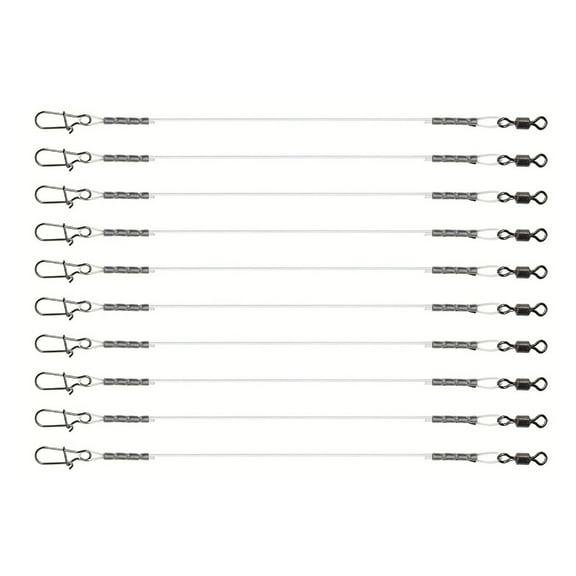 Fluorocarbon Leader, Fluorocarbon Fishing Leader with Swivels, Fluorocarbon Leader Line for Saltwater Freshwater