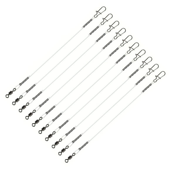 Fluorocarbon Leader Set, Fluorocarbon Fishing Leader Set with Swivels, Fluorocarbon Leader Line Set for Fishing