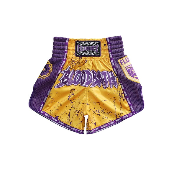 Fluory Muay Thai Shorts Colorfully Breathable Kick Boxing Pants MMA Men Boxing Clothing Women Free Fight Shorts Free Fight Trunk