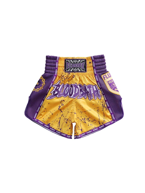 Muay Thai Shorts Colorfully Breathable Kick Boxing Pants MMA Men Boxing Clothing Women Free Fight Shorts Free Fight Trunk