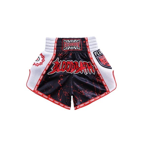 Fluory Muay Thai Shorts Colorfully Breathable Kick Boxing Pants MMA Men Boxing Clothing Women Free Fight Shorts Free Fight Trunk