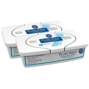 Dynarex 1321 Flushable Wipes Adult tub pack 9 in. x 13 in. (2 Boxes of 60)