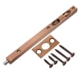 thumbnail image 1 of Flush Bolt, 12" Stainless Steel Security Door Guard Latch, Red Bronze, 1 of 6