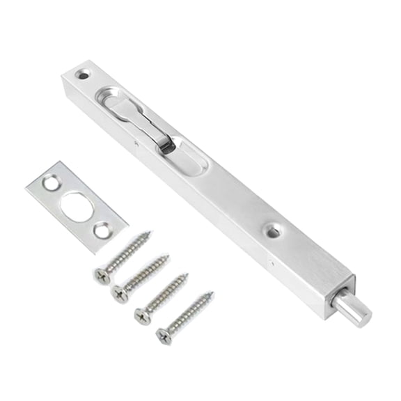 Flush Bolt French Door Lock Stainless Steel Fire Door Latches Concealed Spring Bolt Concealed Security Latches Easy to Use
