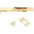 thumbnail image 1 of Flush Bolt, Sqaure Corner x Square Corner, 6 Inches, Polished Brass by Stone Harbor Hardware, 1 of 4