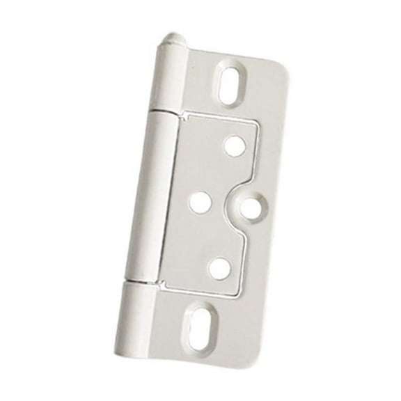Flush Door Hinges Cabinet Door Hinges Home Use Iron Long-Lasting Performance Smooth Opening And Closing White